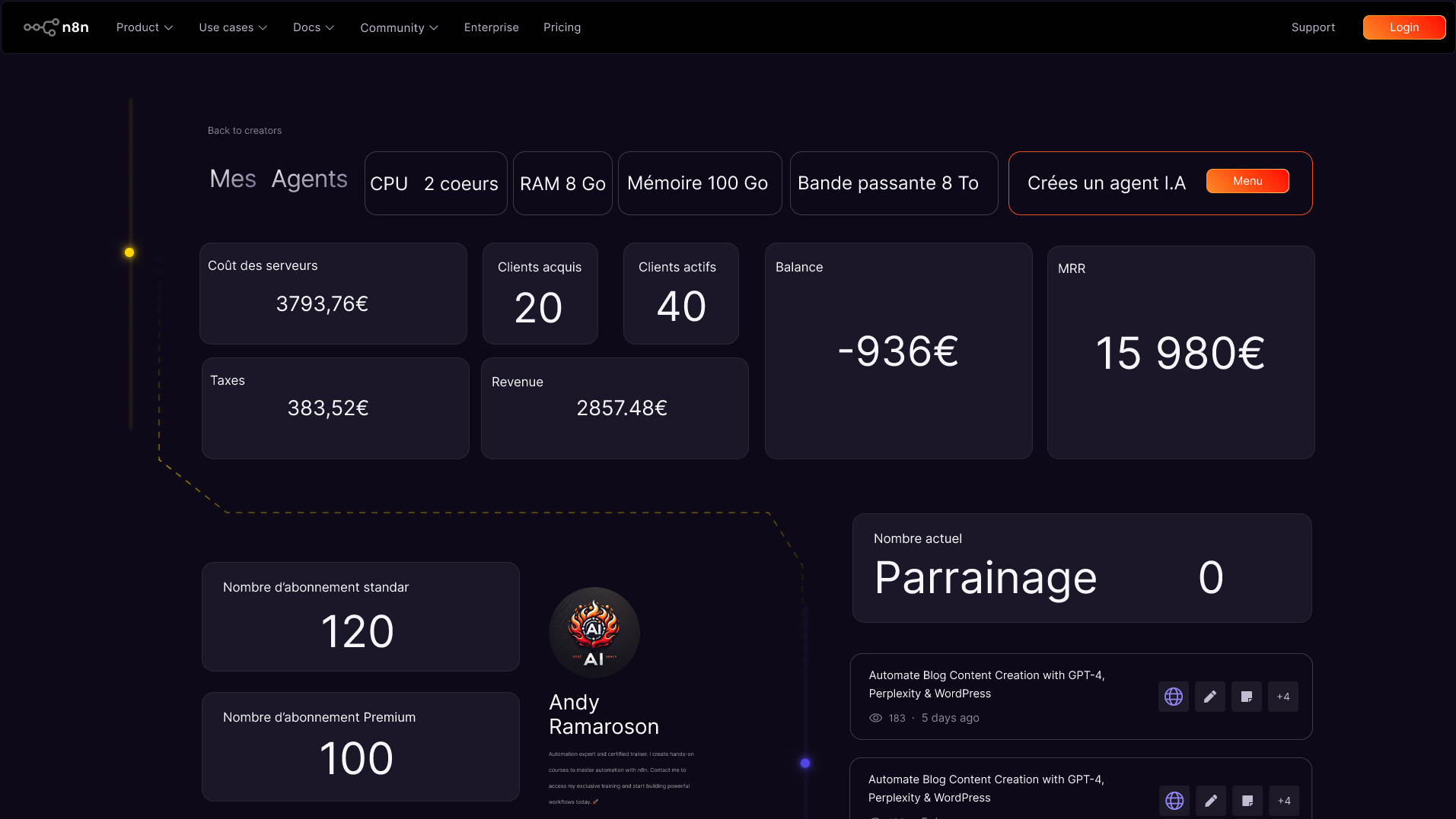 Interface pour: Vous avez déjà un CRM, un Notion ou un Airtable.